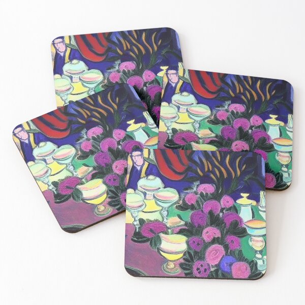 Item preview, impressionist purple flowers designed and sold by shabadakid.