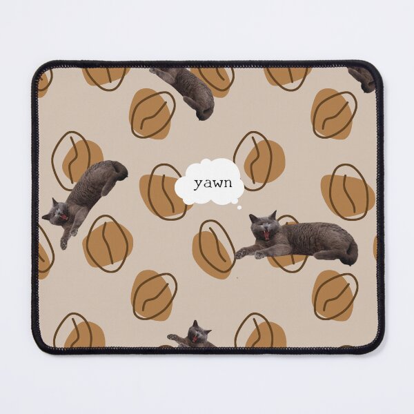 Item preview, yawning cat designed and sold by Ami0280.