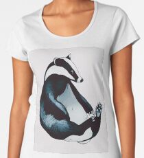 Badger blue Women's Premium T-Shirt