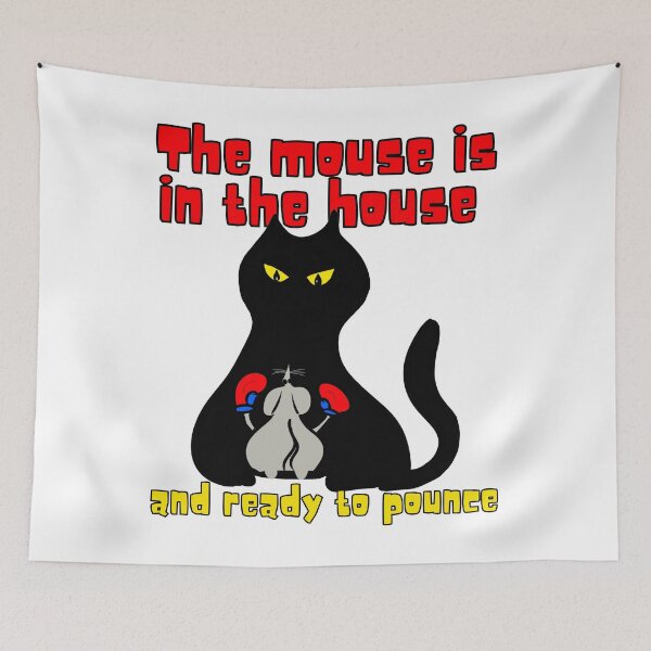 Item preview, The mouse in the house and ready to pounce. designed and sold by digitaldraw4you.