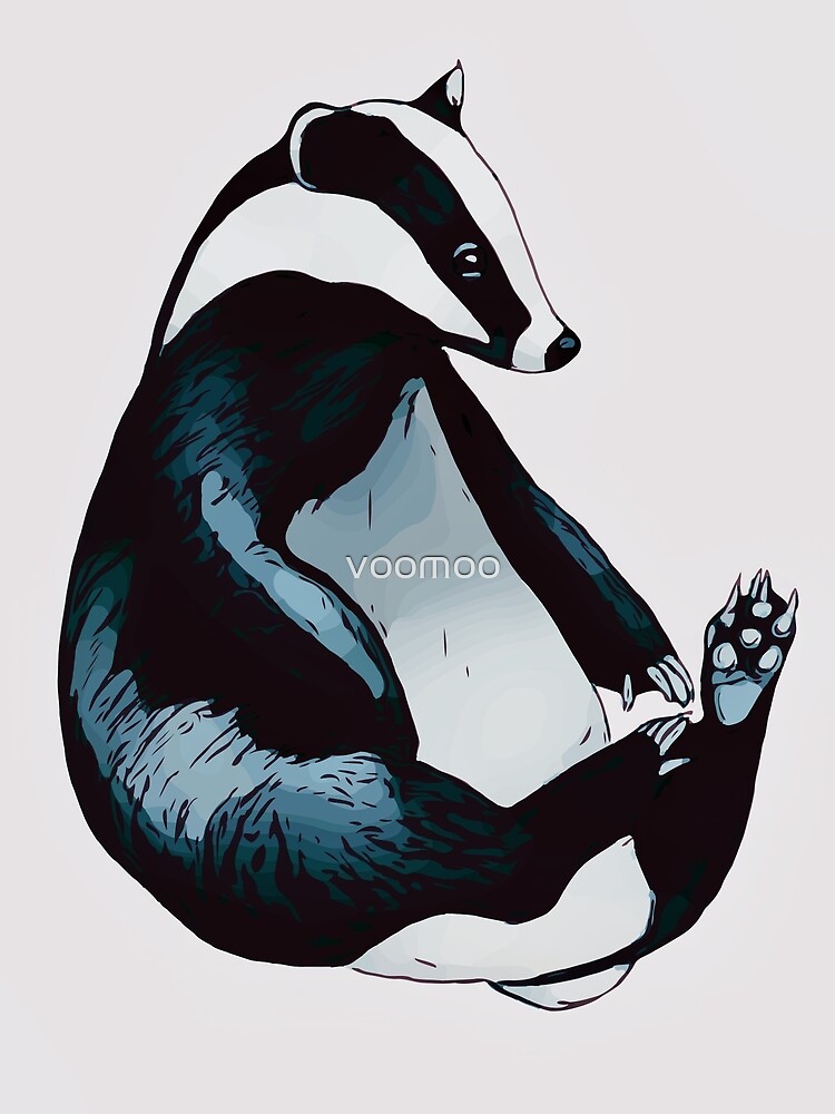 "Badger blue" Framed Art Print for Sale by voomoo Redbubble