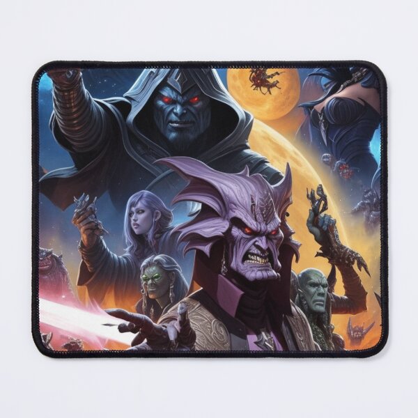 Item preview, Fantastic Scifi poster with aliens and action in space designed and sold by Vintage Designs +.