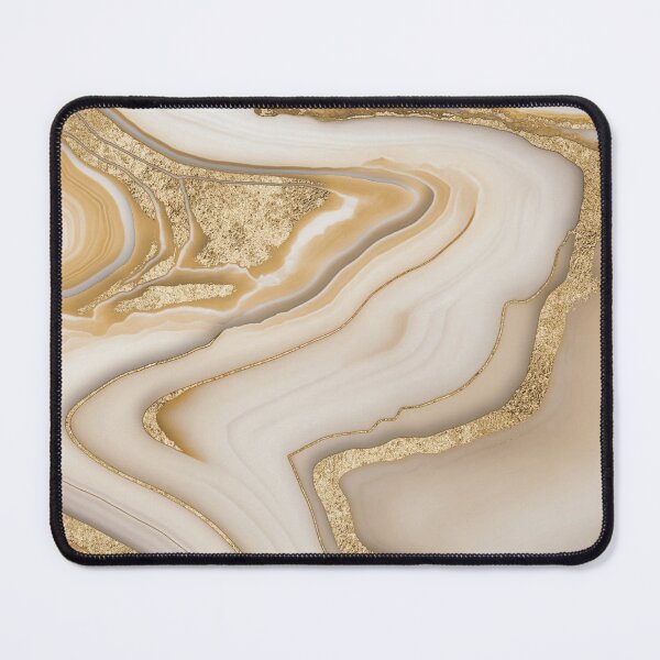 Item preview, Gold White And Ivory Elegant Marble De Luxe Art designed and sold by artsandsoul.