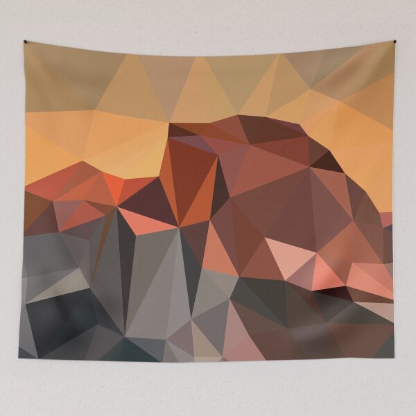 Item preview, Yosemite Half Dome Sunrise Low Poly designed and sold by DudFourThree.