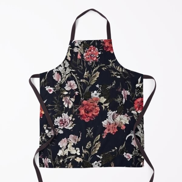Item preview, Mid Century Modern Dark Royal Red and Soft White Pink Flowers designed and sold by RicsArtistry.