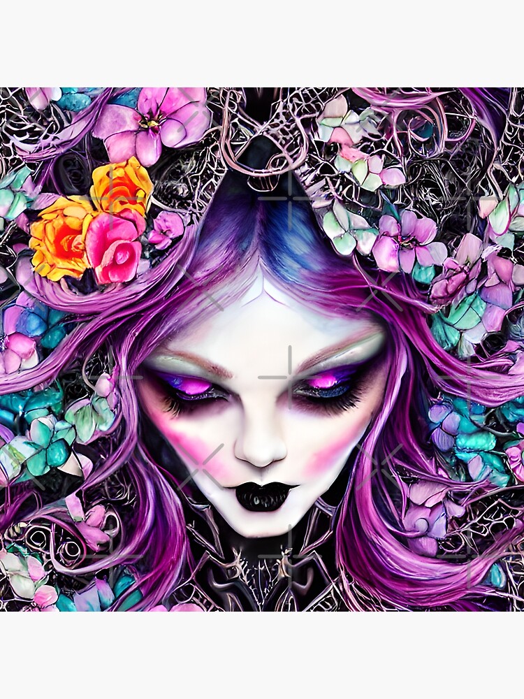 Vampire Gothic Lady - 5D Diamond Painting 