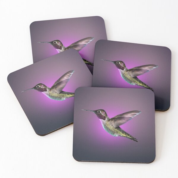 Item preview, glowing humming birds designed and sold by poojacreative.