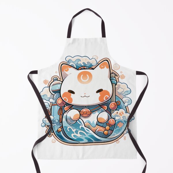 Item preview, Cute Kawaii Sea Manekineko Cat designed and sold by CozyKawaiiArt.