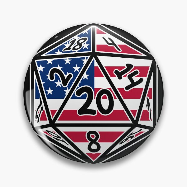 Item preview, Patriotic America Flag 20 Sided Dice for RPG Players 20 Dice designed and sold by -JBell-.