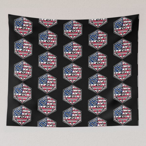 Item preview, Patriotic America Flag 20 Sided Dice for RPG Players 20 Dice designed and sold by -JBell-.