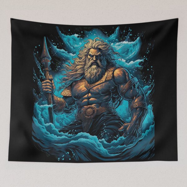 Item preview, Poseidon, god of the sea - Greek god designed and sold by unknown-places.