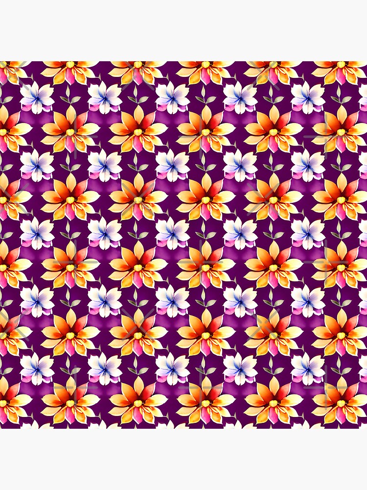 Thumbnail 3 of 3, Pin, Flower Pattern "Travis" designed and sold by Patterns For Products.