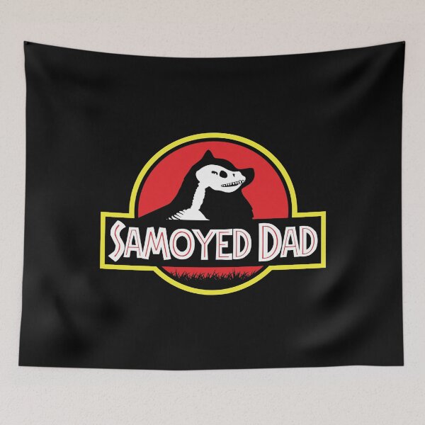 Item preview, (For Dark Background) Jurassic Samoyed Dad designed and sold by More Cute Dogs.