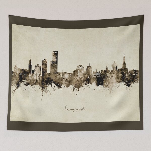 Item preview, Leeuwarden The Netherlands Skyline designed and sold by ArtPrints.