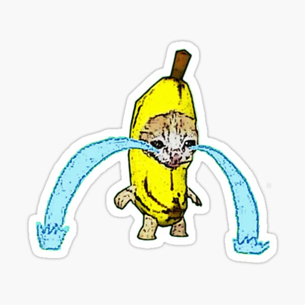 All About Banana Crying Cat Sticker Pack - 30pcs