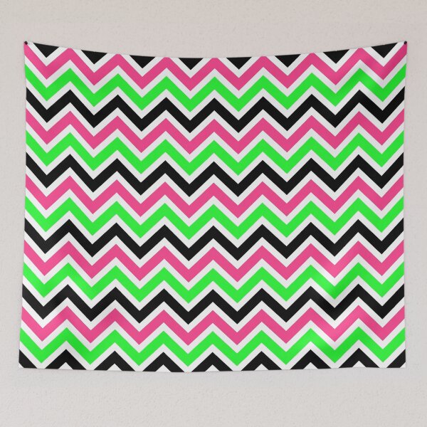 Item preview, Green Pink Chevron Pattern designed and sold by Aetherier.