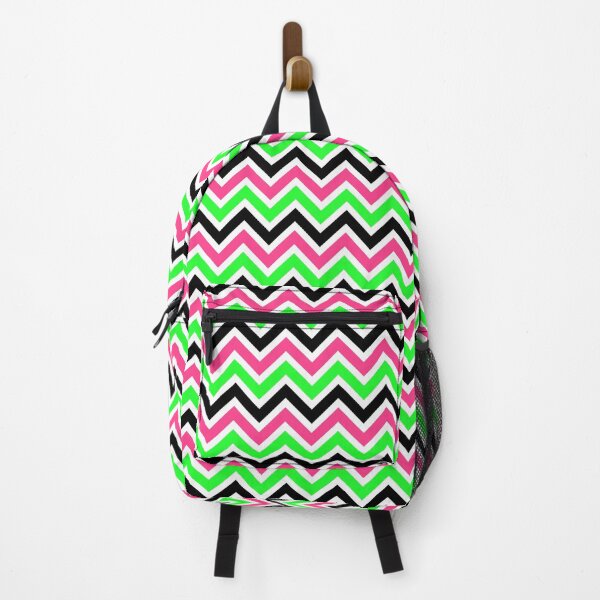Artikelvorschau, Grün-rosa Chevron-Muster entworfen und verkauft von Aetherier.