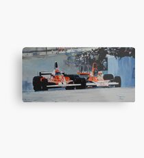 Niki Lauda vs James Hunt Metal Print