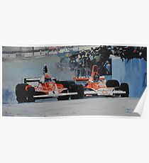 Niki Lauda vs James Hunt Poster