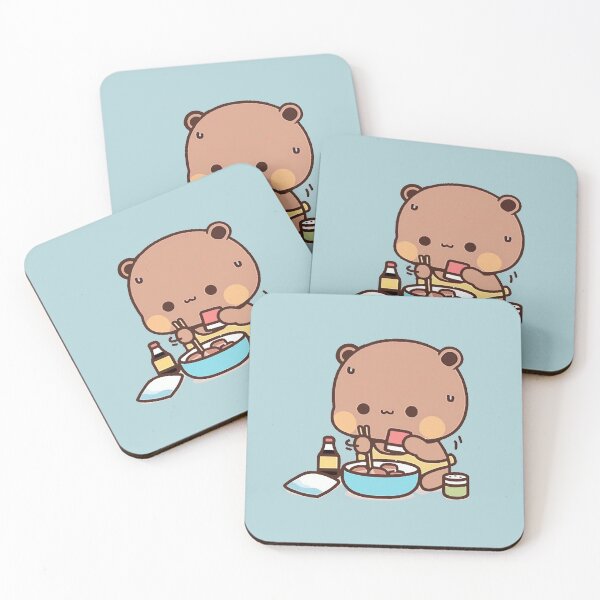 Item preview, Bubu Bear | Chef Bear | Bubu and Dudu Sticker Sticker designed and sold by valeriehsin.