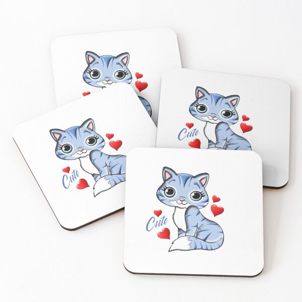 Item preview, cute cat designed and sold by poojacreative.
