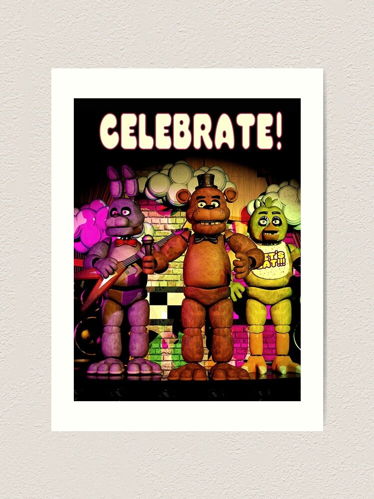 Five Nights at Freddy's Art Print | Art Print | A5 Print | FNAF