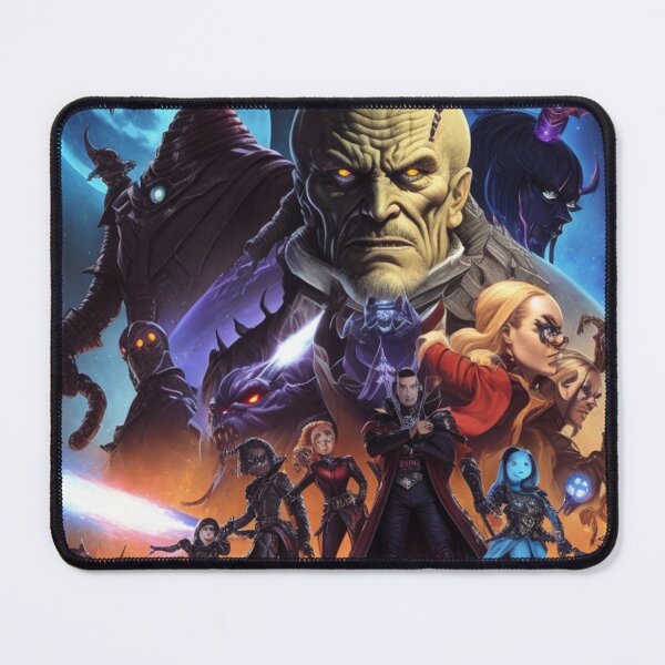 Item preview, Fantastic Scifi poster with aliens and action in space designed and sold by Vintage Designs +.