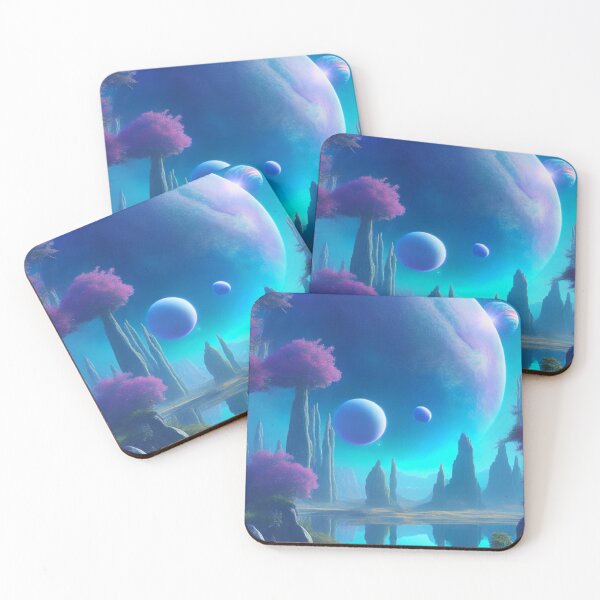 Item preview, Beautiful Space, Alien Planets & Mystical Moon Landscape Scene designed and sold by BBGIFTSUK.