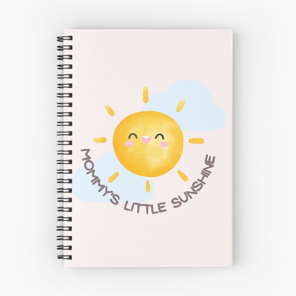 Item preview, Mommy's Little Sunshine - Sun Smiling with Clouds Print designed and sold by SchmancyPrints.