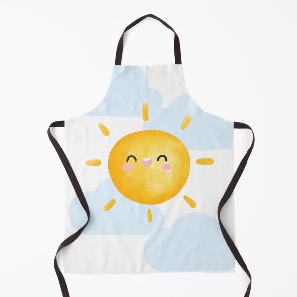 Item preview, Mommy's Little Sunshine - Sun Smiling with Clouds Print designed and sold by SchmancyPrints.