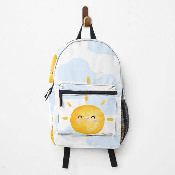 Item preview, Mommy's Little Sunshine - Sun Smiling with Clouds Print designed and sold by SchmancyPrints.