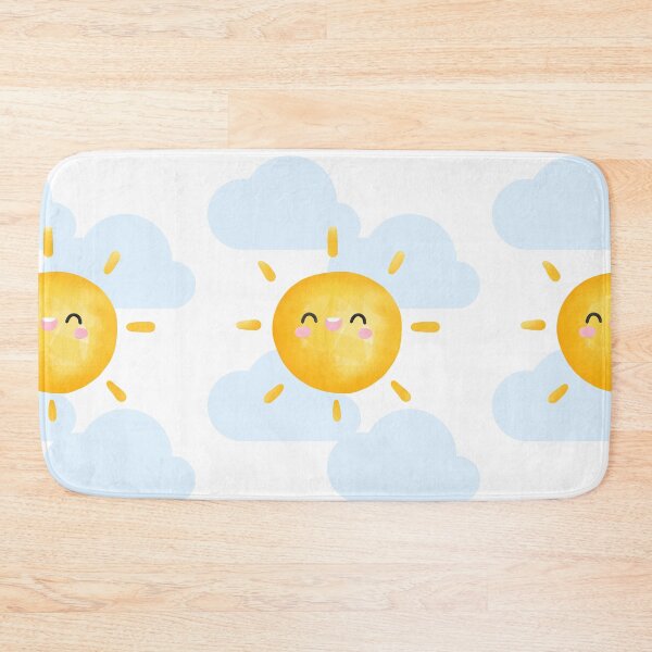 Item preview, Mommy's Little Sunshine - Sun Smiling with Clouds Print designed and sold by SchmancyPrints.