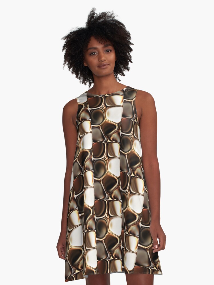 Stylish Chocolate Cream Brown Asymmetric Abstract