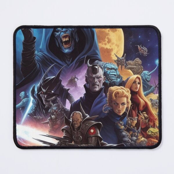 Item preview, Fantastic Scifi poster with aliens and action in space designed and sold by Vintage Designs +.