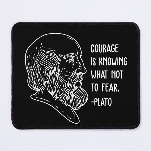 Item preview, Plato Wisdom Quotes - Courage designed and sold by CMTees.