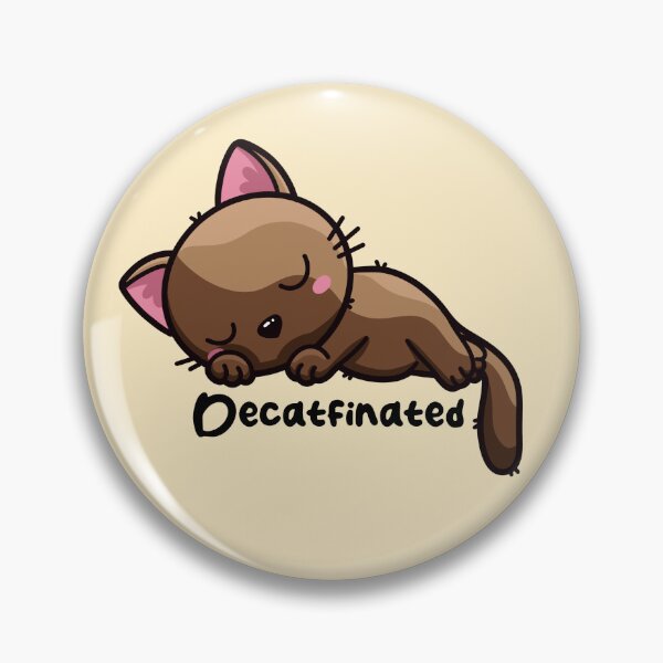 Item preview, Decatfinated - Decaf Coffee Cat designed and sold by Laura-D-Art.
