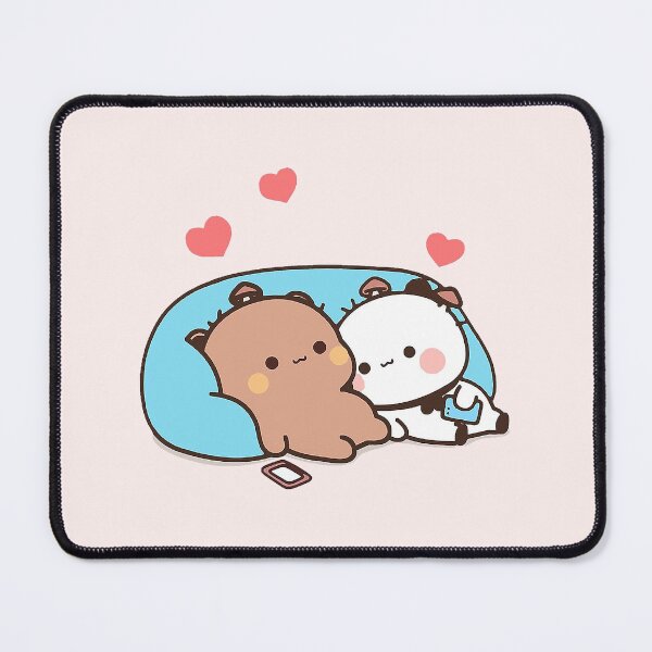 Item preview, Bubu and Dudu | Cute Bear Couple | Panda Yier | Bubu Brownie Bear Sticker designed and sold by valeriehsin.