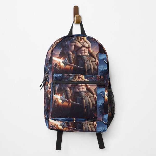 Item preview, Viking barbarians cool fantasy poster art designed and sold by Vintage Designs +.