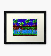 Green Hill Zone Framed Print