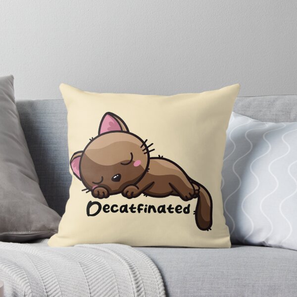 Item preview, Decatfinated - Decaf Coffee Cat designed and sold by Laura-D-Art.