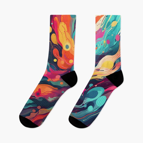 Item preview, Energetic Fusion: A burst of vibrant abstract color designed and sold by Nicolas Burns.