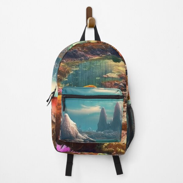 Item preview, Vibrant Alien Landscape: Photo-Realistic Digital Art of an Exotic World with Mossy Spores and Stone Formations designed and sold by stateofhuman.