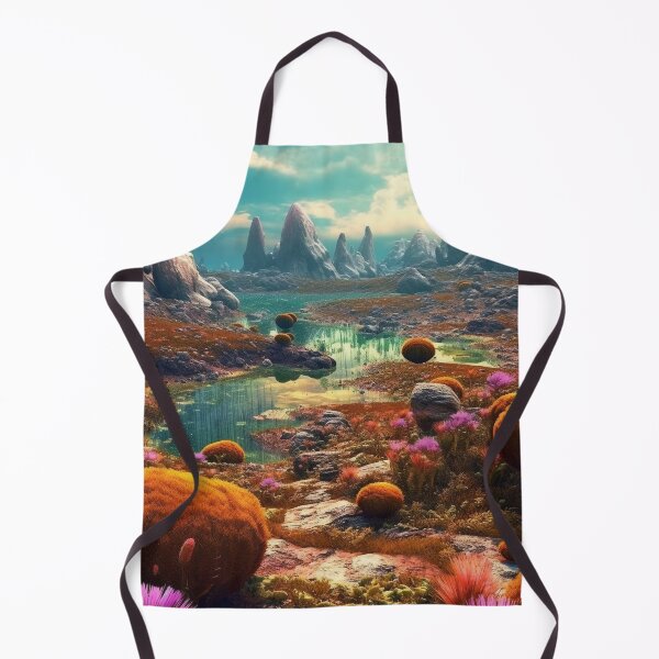 Item preview, Vibrant Alien Landscape: Photo-Realistic Digital Art of an Exotic World with Mossy Spores and Stone Formations designed and sold by stateofhuman.