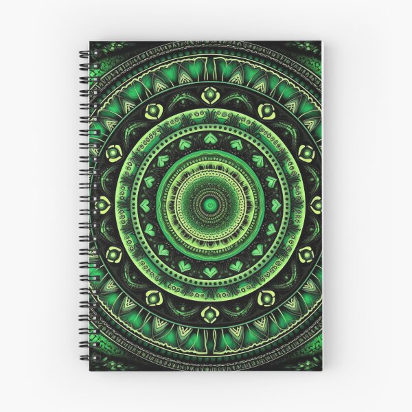 Item preview, green abstract backgrouyellow gold circular design background, in the style of kaleidoscopic designs, light violetnd pettern Color decorative element  designed and sold by PinkPinkArts.