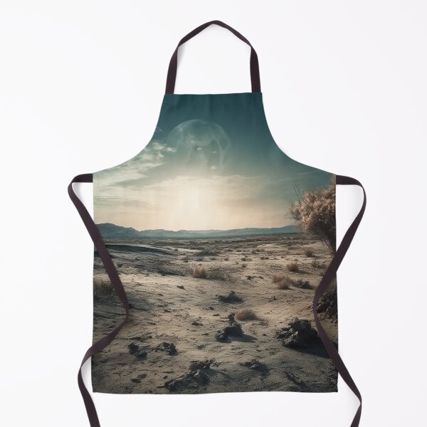 Item preview, Surreal Alien Landscape: Photo-Realistic Digital Art of a Desert Scene with an Alien Tree and Giant Planet designed and sold by stateofhuman.