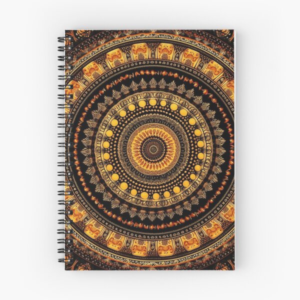 Item preview, yellow gold circular design background, in the style of kaleidoscopic designs, light violet designed and sold by PinkPinkArts.