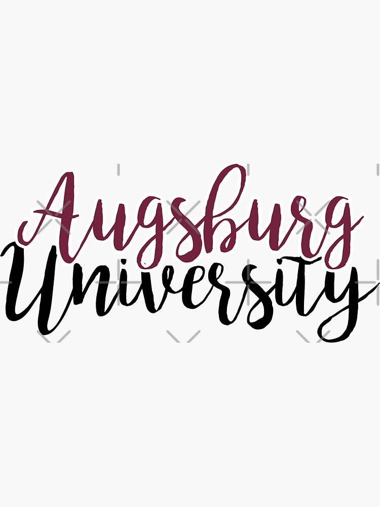 "Augsburg University" Sticker for Sale by mynameisliana | Redbubble