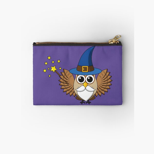 Item preview, Cute Merlin the Wizard Owl Cartoon designed and sold by BirdAtWork.
