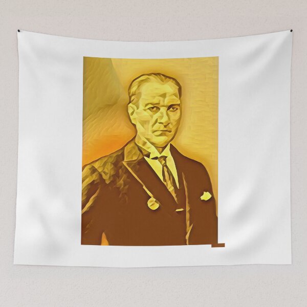 Item preview, Mustafa Kemal Atatürk Artwork  Mustafa Kemal Atatürk Portrait  Mustafa Kemal Atatürk Wall Art designed and sold by jackson-jeffers.