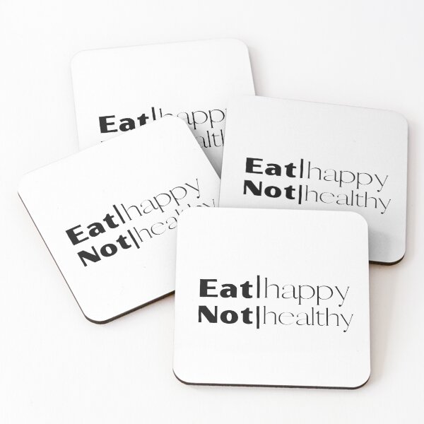 Item preview, eat happy not healthy designed and sold by Shop Anis.